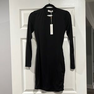 Black Open back dress